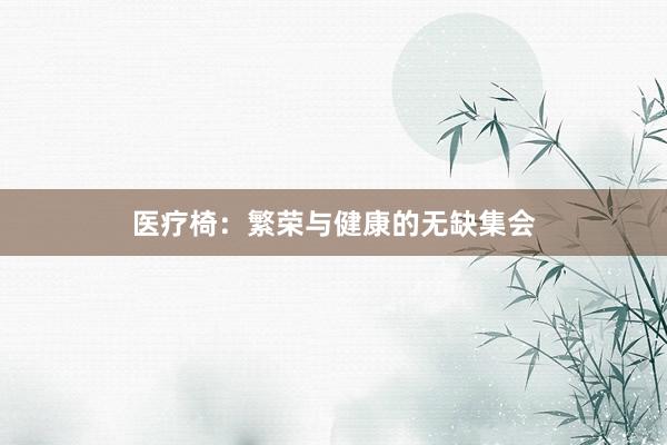 医疗椅：繁荣与健康的无缺集会